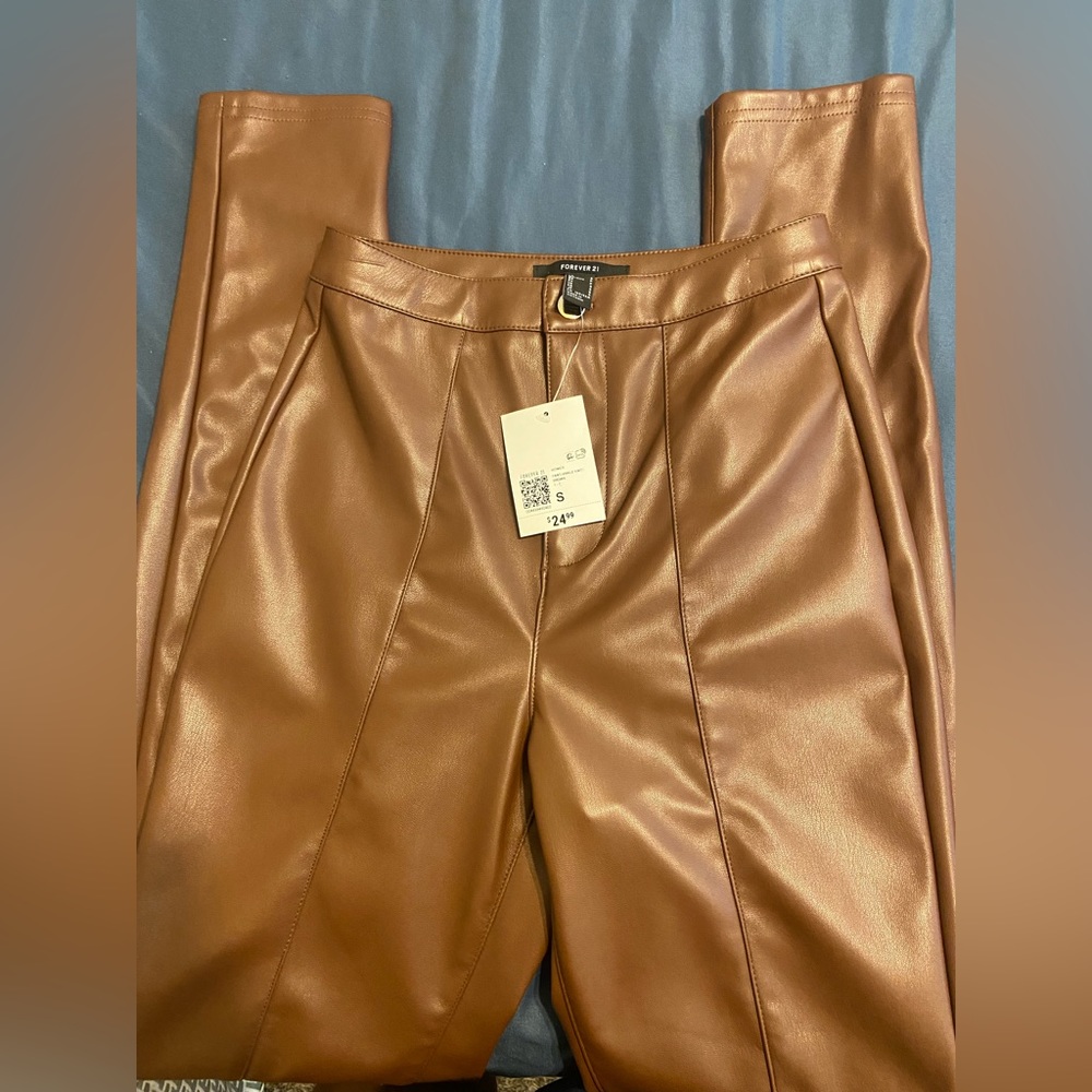 Patent Leather forever21 in size S. Chocolate brown. Never worn.